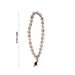 Skeleton Beads Mala With Thread Knot - 16 inches | 27 Beads White Coloured Skeleton Mala/ Mund Mala for Kali Decor - Mala & Pendant