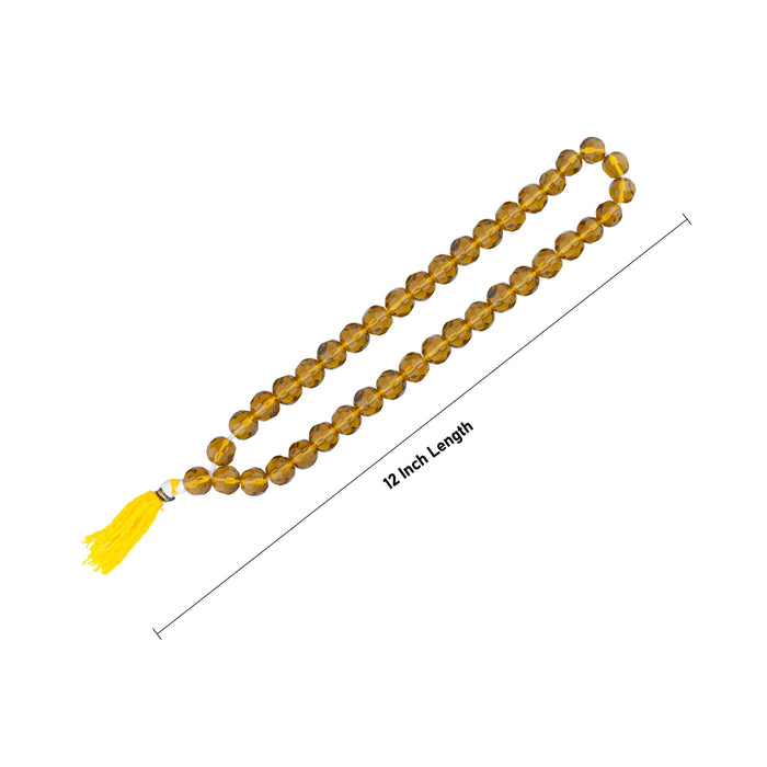 Crystal Mala - 12 Inches | 10 mm/ Semi Precious Stone Mala/ Japa mala for Men & Women/ Assorted
