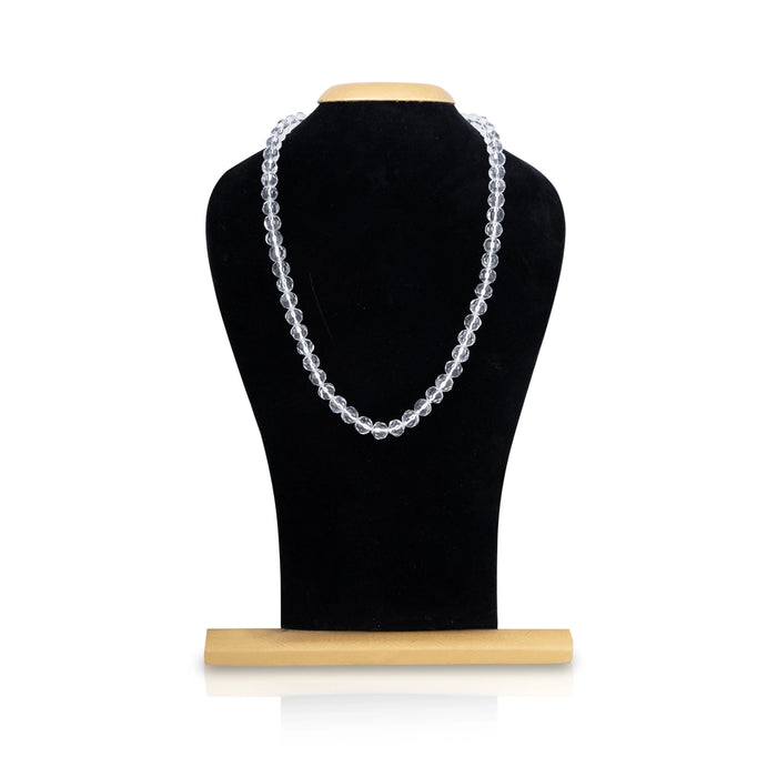 Crystal Mala With Thread Knot - 12 Inches | 10 mm/ Semi Precious Stone Mala for Men & Women - Mala & Pendant