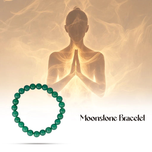 Jade Bracelet - 2.5 inches | Semi Precious Bracelet / Beaded Bracelet for Men & Women - Bracelet