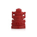 Coral Ganesh Murti- 1.25 X 1.25 Inches | Synthetic Ganpati Murti/Sitting Vinayaka Idol For Pooja & Car Dashboard - Sphatik & Semi Precious Stone Murties
