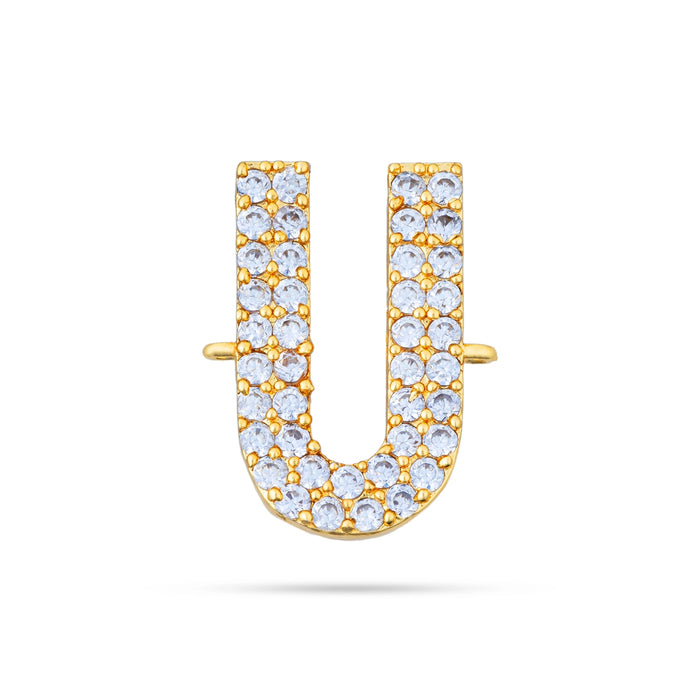 Vishnu Tilak - 0.75 X 0.25 Inch | Vadakalai U Shape Perumal Namam/ AD Stone Vishnu Namam For Deity Decoration - Head & Face Accessories