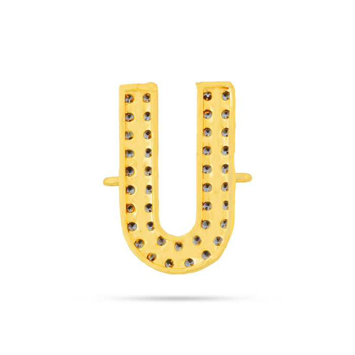 Vishnu Tilak - 0.75 X 0.25 Inch | Vadakalai U Shape Perumal Namam/ AD Stone Vishnu Namam For Deity Decoration - Head & Face Accessories