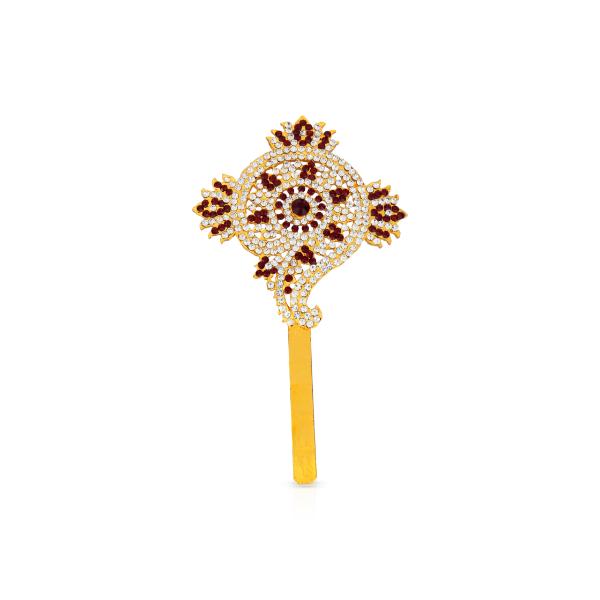 Shankh Chakra - 6.5 Inch | Stone Shankha Chakra/ Shank Chakr for Deity - Deity Accessories