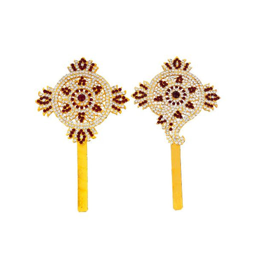 Shankh Chakra - 6.5 Inch | Stone Shankha Chakra/ Shank Chakr for Deity - Deity Accessories