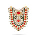 Stone Haram - 5 x 4 Inches | Multicolour Stone Necklace/ Artificial Jewellery for Deity - Neck & Body Accessories