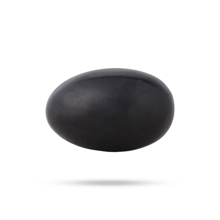 Black Banalingam - 2.5 x 1.5 inches | Stone idol / Shivaling/ Banalinga Murti / Precious stone Banaling For Pooja