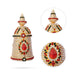 Stone Kireetam - 5 x 2.5 Inches | Half Crown/ Kiritam/ Mukut for Deity - Head & Face Accessories