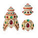 Stone Kireetam - 5 x 2.5 Inches | Half Crown/ Kiritam/ Mukut for Deity - Head & Face Accessories