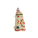 Stone Half Crown - 6.25 x 6 Inches | Multicoloured Stone Kireedam/ Stone Mukut/ Stone Kiridam for Deity - Head & Face Accessories