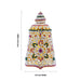 Full Crown - 4.75 X 2.5 Inches | Multicolour Stone Kireedam/ Mukut/ Kiridam For Deity Decoration - Head & Face Accessories