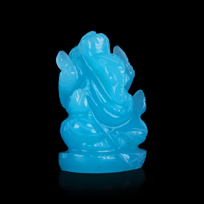 Opal Ganesh Murti - 2 x 1.25 Inches | Opal Vinayaka Statue / Ganpati Idol for Pooja
