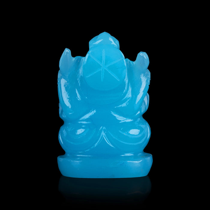 Opal Ganesh Murti - 2 x 1.25 Inches | Opal Vinayaka Statue / Ganpati Idol for Pooja