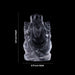 Sphatik Ganesh Murti - 1.25 x 0.75 Inches | Sphatik Ganpati Murti/ Spatik Vinayaka Statue for Pooja - Sphatik & Semi Precious Stone Murties