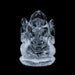 Sphatik Ganesh Murti - 1.25 x 0.75 Inches | Sphatik Ganpati Murti/ Spatik Vinayaka Statue for Pooja - Sphatik & Semi Precious Stone Murties