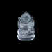 Sphatik Ganesh Murti - 2.75 x 1.5 Inches | Ganpati Murti/ Vinayaka Statue for Worship - Sphatik & Semi Precious Stone Murties