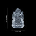 Sphatik Ganesh Murti - 2.75 x 1.5 Inches | Ganpati Murti/ Vinayaka Statue for Worship - Sphatik & Semi Precious Stone Murties