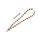 Rudraksha Mala With Trishul Locket - 17.5 Inches | Ruthratcham Malai With Gold Polish Cup for Meditation - Rudraksha Mala, Pendant, Bracelet