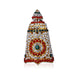 Stone Kireedam - 2.75 x 1.5 Inches | Full Mukut/ Multicolour Stone Kiritam/ Crown for Deity - Head & Face Accessories