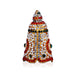 Stone Kireedam - 2.75 x 1.5 Inches | Full Mukut/ Multicolour Stone Kiritam/ Crown for Deity - Head & Face Accessories