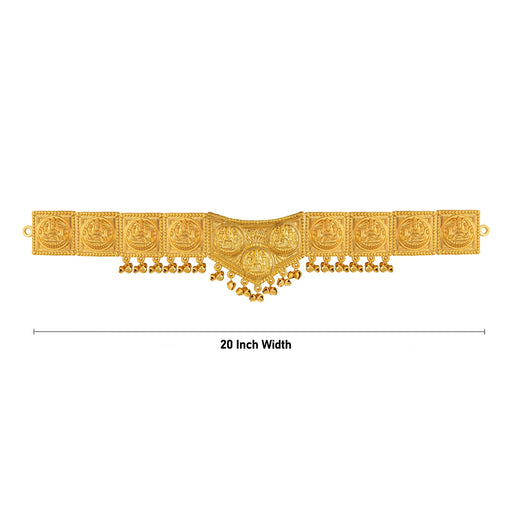 Hip Belt- 20 Inches | Waist Belt/Lakshmi Design Artificial Jewellery/ Gold Polish Jewelry For Traditional Wear - Ethnic Wear Accessories