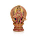 Ayyappan Sitting on Base Murti - 16 x 11 Inches | Rose Quartz Ayyappa Idol/ Iyyapan Statue For Pooja - Sphatik & Semi Precious Stone Murties