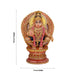 Ayyappan Sitting on Base Murti - 16 x 11 Inches | Rose Quartz Ayyappa Idol/ Iyyapan Statue For Pooja - Sphatik & Semi Precious Stone Murties