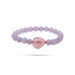 Rose Quartz Bracelet - 2.5 inches | Semi precious stone / Rose Crystal Bracelet for Men & Women - Bracelet