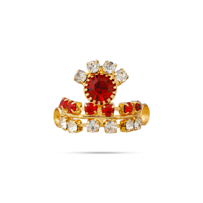 Mukut - 0.5 x 0.75 Inches | Stone Kiritam/ God Crown/ Kireedam For Deity Decor