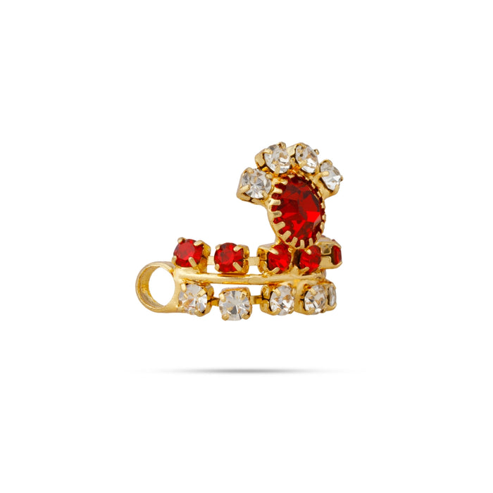Mukut - 0.5 x 0.75 Inches | Stone Kiritam/ God Crown/ Kireedam For Deity Decor
