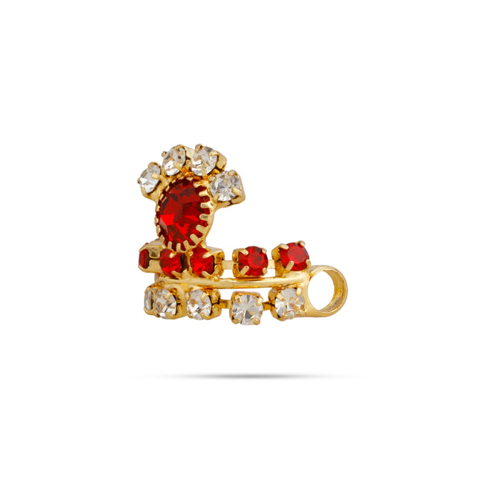 Mukut - 0.5 x 0.75 Inches | Stone Kiritam/ God Crown/ Kireedam For Deity Decor