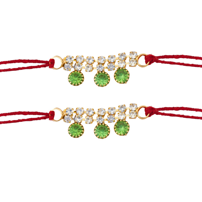 Stone Kolusu - 1 Inches | Stone Anklet for Deity Idol/ Decorative God Kolusu for Pooja Idol Alankaram