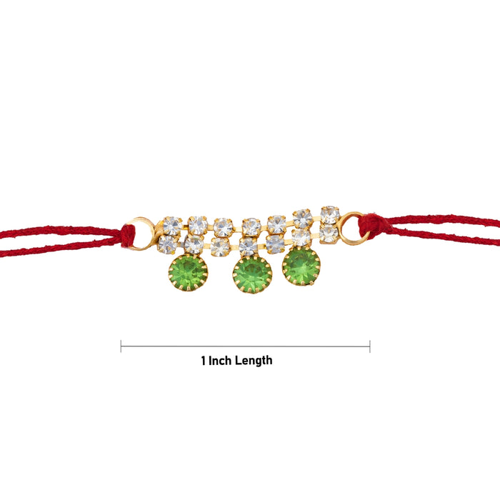 Stone Kolusu - 1 Inches | Stone Anklet for Deity Idol/ Decorative God Kolusu for Pooja Idol Alankaram
