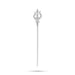 Shivan Soolam - 10.25 Inches | Metal Astras / Stone Trishul / Durga Maa Soolam / Trishul for Pooja - Deity Accessories