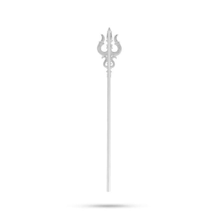 Shivan Soolam - 10.25 Inches | Metal Astras / Stone Trishul / Durga Maa Soolam / Trishul for Pooja - Deity Accessories