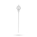 Shivan Soolam - 10.25 Inches | Metal Astras / Stone Trishul / Durga Maa Soolam / Trishul for Pooja - Deity Accessories