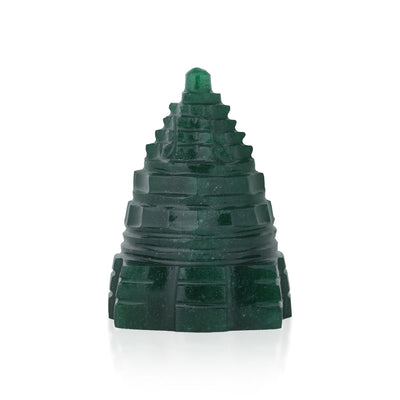 Maha Meru - 2.25 x 1.25 Inches | Jade Sri Yantra/ Mahameru Yantra/ Shri Yantra for Pooja