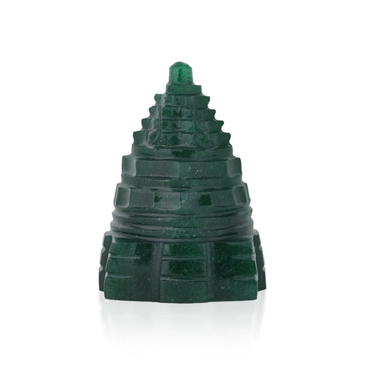 Maha Meru - 2.25 x 1.25 Inches | Jade Sri Yantra/ Mahameru Yantra/ Shri Yantra for Pooja - Maha Meru & Yantra