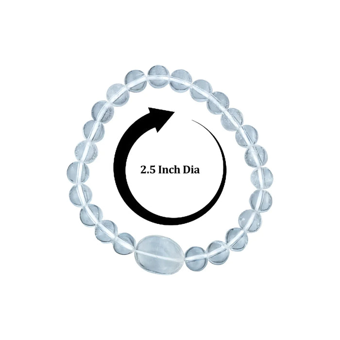 Spatik Bracelet - 2.5 inches |Sphatika Stone Hand Band for Cooling Effect/ beaded bracelet for men & women - Bracelet