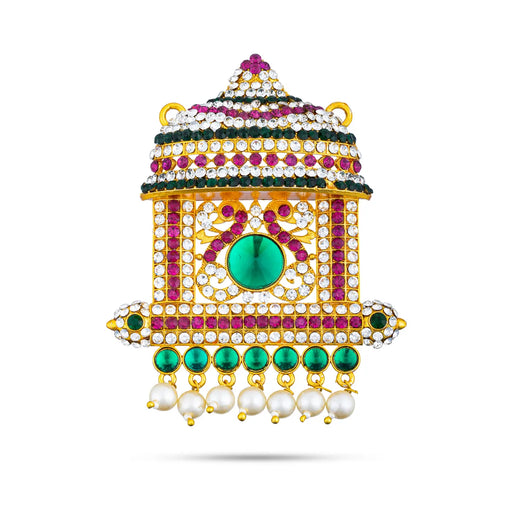 Stone Pendant - 3.5 x 2.5 Inches | Stone Locket/ Stone Dollar for Women/ Assorted Colour - Neck & Body Accessories