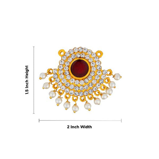 Stone Pendant  - 2.4 Inches |  Stone Locket/ Design Locket/ Dollar for Deity - Neck & Body Accessories