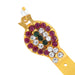 Stone Nagam - 2 x 0.5 Inches | Multicolour Stone Snake Statue / Naag Devta For Deity Accessory - Deity Accessories
