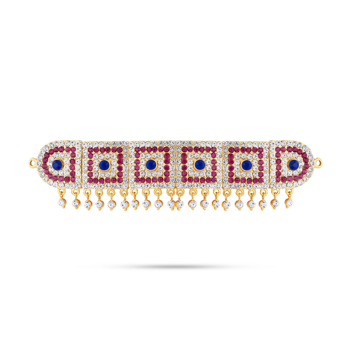 Hip Belt - 6.5 x 1 Inches | Waist Belt/ Stone Belt/ Artificial Jewelry for Deity - Waist & Leg Accessories