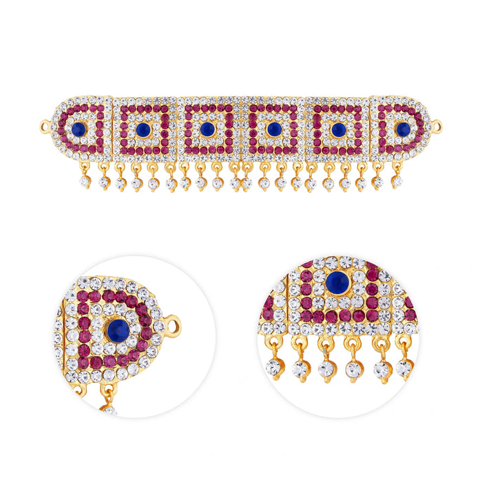 Hip Belt - 6.5 x 1 Inches | Waist Belt/ Stone Belt/ Artificial Jewelry for Deity - Waist & Leg Accessories