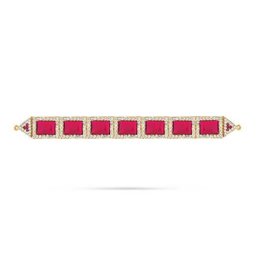 Stone Hip Belt - 8.5 x 1 Inches | Waist Belt/ Stone Jewellery/ Stone Belt for Deity - Waist & Leg Accessories