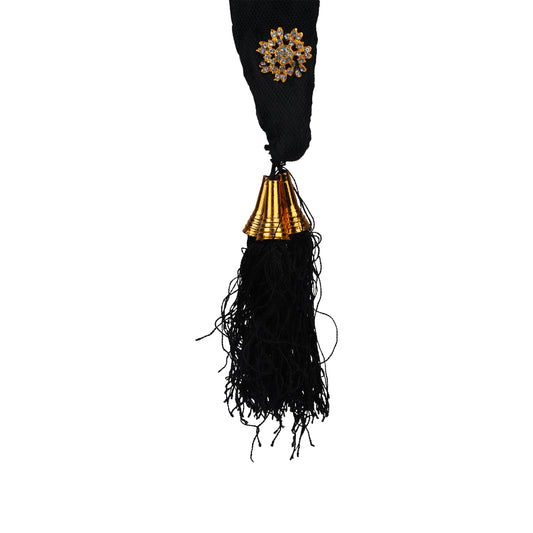 Stone Jadai - 9 Inches | 3 to 4 Bit Amman Jadai/ Readymade Jadai/ Amman Jadai Alangaram for Deity - Head & Face Accessories