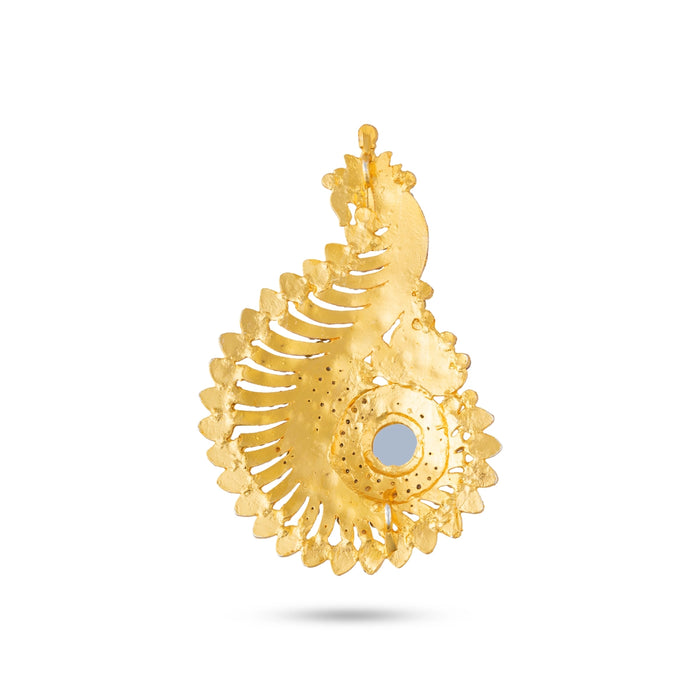 Karnapathakkam Set - 4 x 2.5 Inches | Stone Earings/ Multicolour Stone Earring Set for Deity