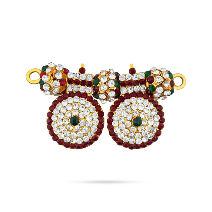 Mangalsutra - 1.5 x 3 Inches | Multi Colour Stone Thali/ Mangalyam Thali/ Thirumangalyam for Deity - Neck & Body Accessories