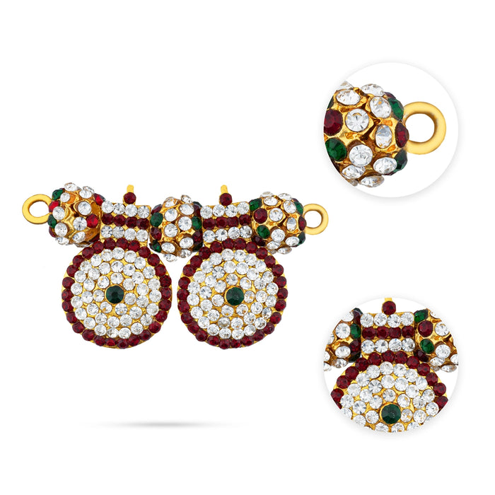 Mangalsutra - 1.5 x 3 Inches | Multi Colour Stone Thali/ Mangalyam Thali/ Thirumangalyam for Deity - Neck & Body Accessories