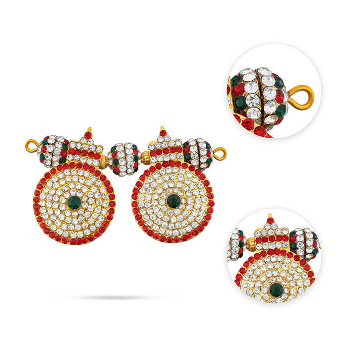 Mangal Sutra - 1.75 x 3 Inches | Multicolour Stone Mangala Sutra/ Thali Mangalsutra for Deity - Neck & Body Accessories